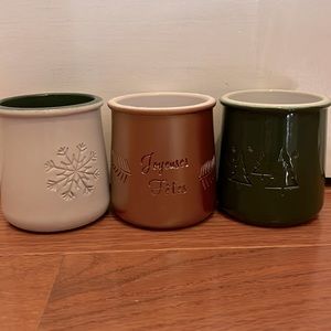 Limited Edition Winter Set of La Fermiere Pots (set of three)